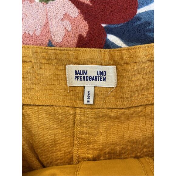 Baum Und Pferdgarten Women's 40 M/L Button Pleated Shorts No Belt Waist 29” - Picture 4 of 11